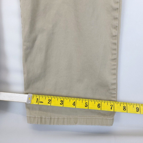 Lee Chino Pants Relax Fit Straight Leg Women 12 Mid Rise Beige Workwear Uniform - Picture 6 of 12